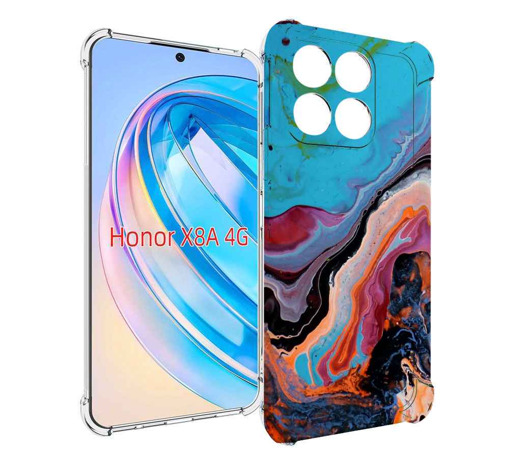 

Чехол MyPads смешанные краски для Honor X8a, Tocco