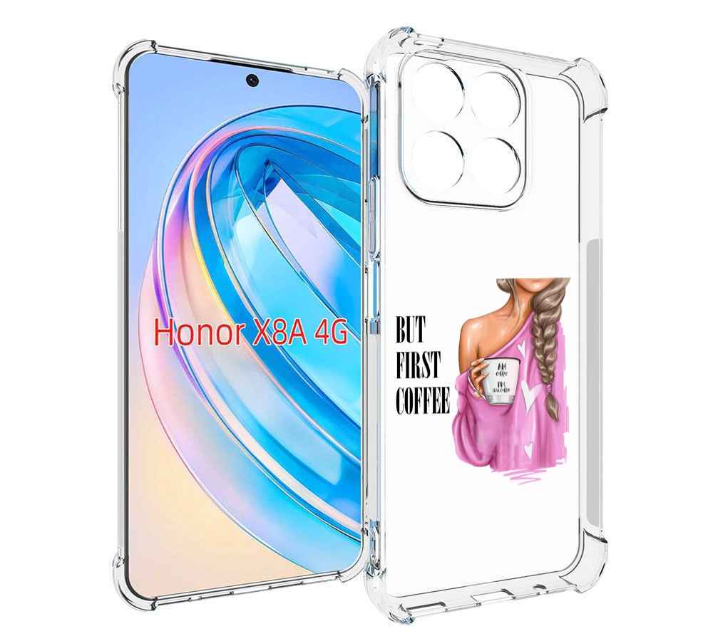 

Чехол MyPads сначала-кофе для Honor X8a, Tocco