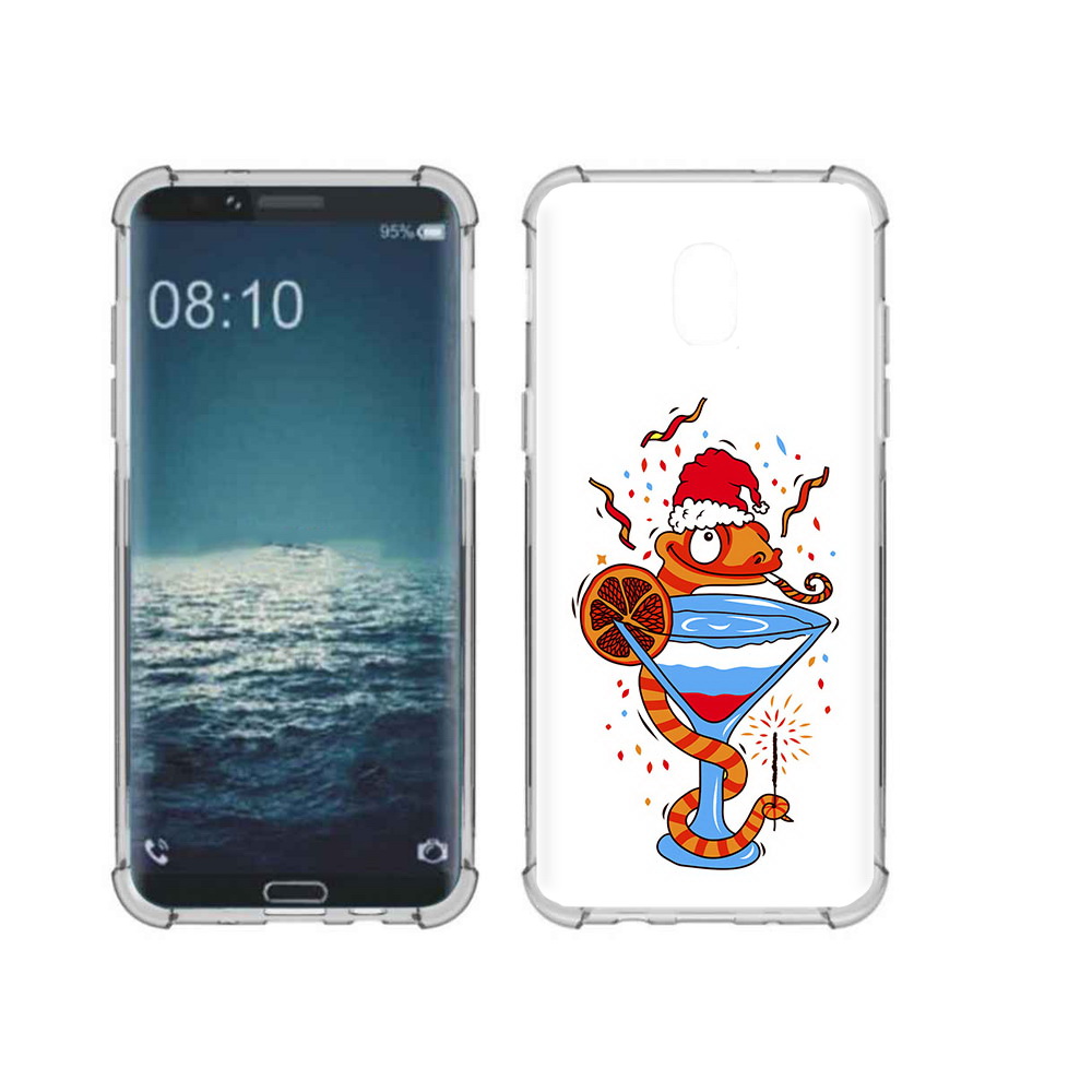 

Чехол MyPads Tocco для Samsung Galaxy J3 змейка (PT226926.574.364), Прозрачный, Tocco