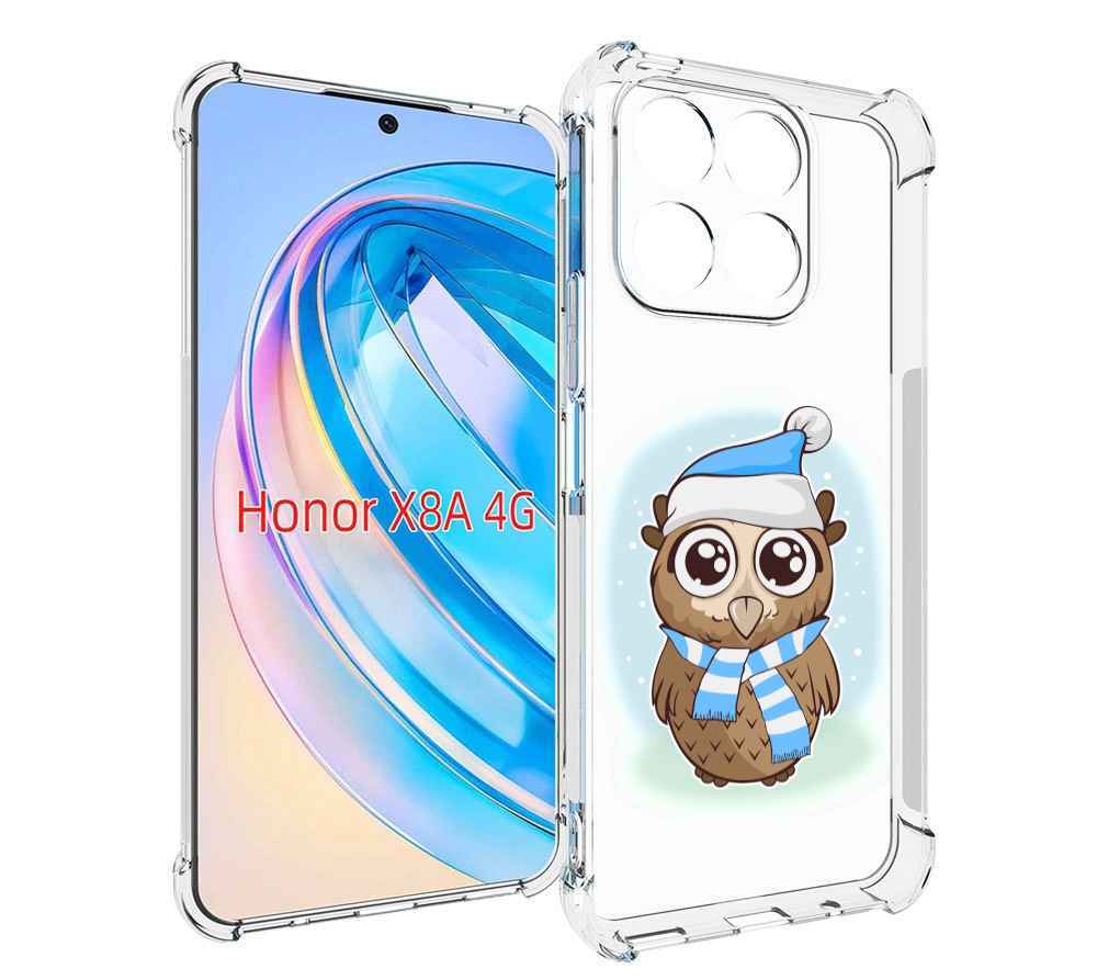 

Чехол MyPads сова-в-шарфике-и-шапке для Honor X8a, Tocco
