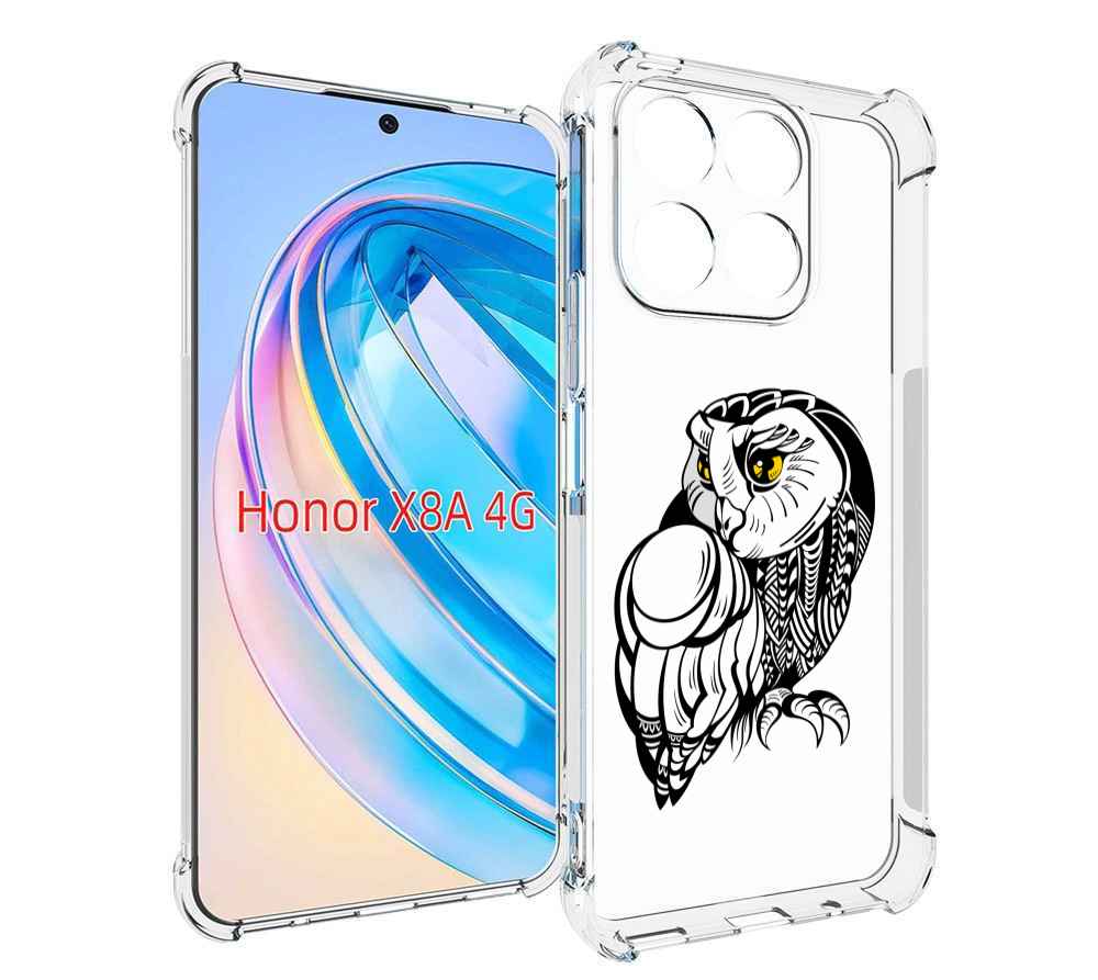 

Чехол MyPads сова-красотка для Honor X8a, Tocco