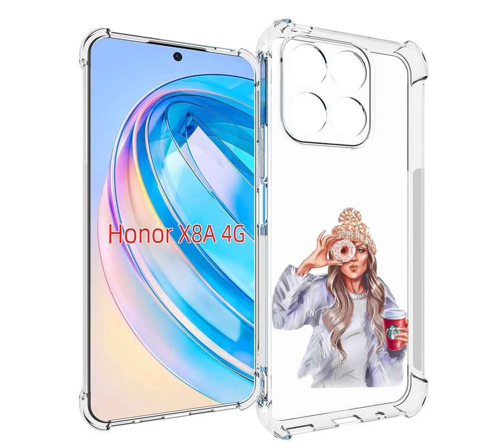 

Чехол MyPads современная-девушка-в-свитере женский для Honor X8a, Tocco