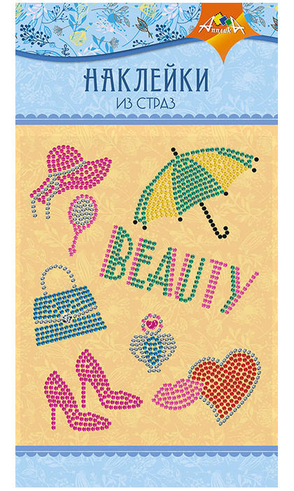 

Наклейки из страз, «Beauty»