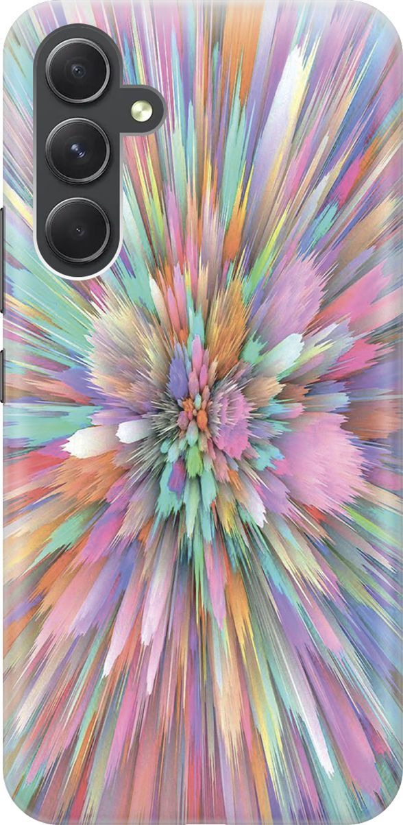 

Силиконовый чехол на Samsung Galaxy A54 5G "Красочный взрыв", Голубой;розовый, 158754