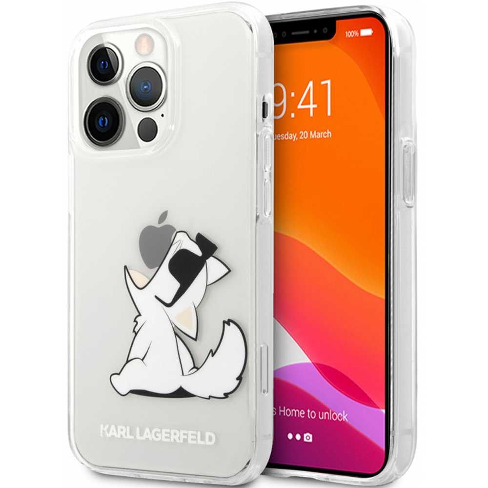 Чехол Karl Lagerfeld PC/TPU Choupette Fun Hard Transparent для iPhone 14 Pro