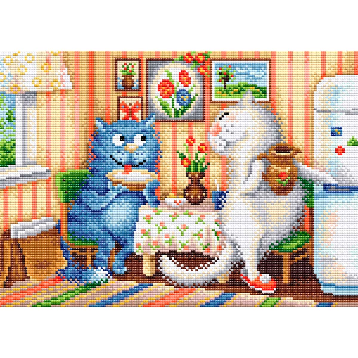 

Алмазная мозаика МП Студия 'В гостях' (МС-069) 27*38 см