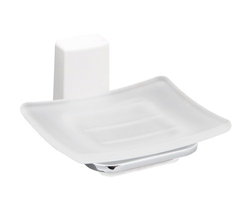

Мыльница стеклянная WasserKRAFT Leine (White) К-5029