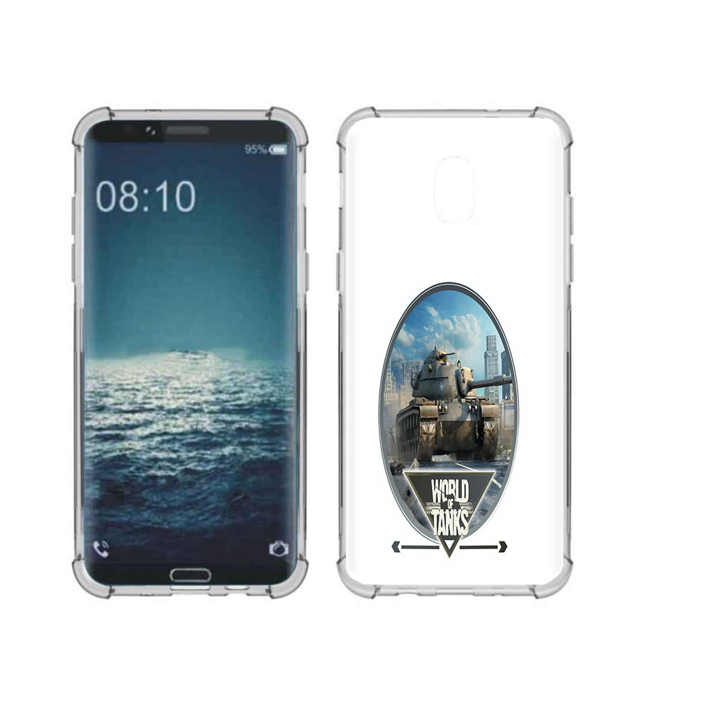 

Чехол MyPads Tocco для Samsung Galaxy J3 игра с танками (PT226926.574.375), Прозрачный, Tocco