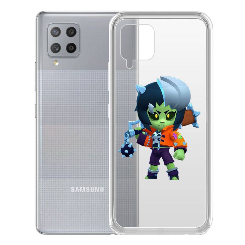 

Чехол-накладка Brawl Stars-ЗомБиби для Samsung Galaxy A42 5G (A426), Прозрачный