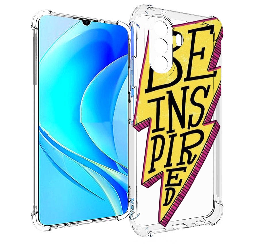 

Чехол MyPads надпись в желтой молнии для Huawei Nova Y70 / Nova Y70 Plus (MGA-LX9N), Прозрачный, Tocco