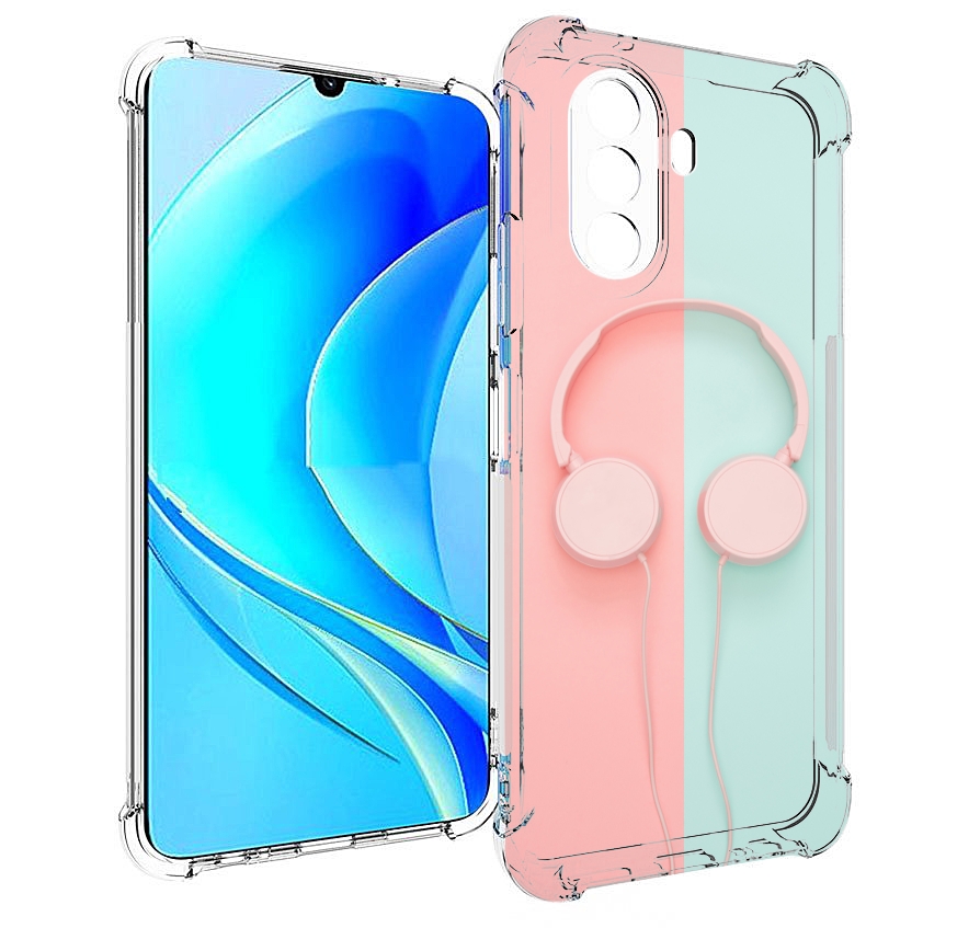 

Чехол MyPads наушники-минимализм для Huawei Nova Y70 / Nova Y70 Plus (MGA-LX9N), Прозрачный, Tocco