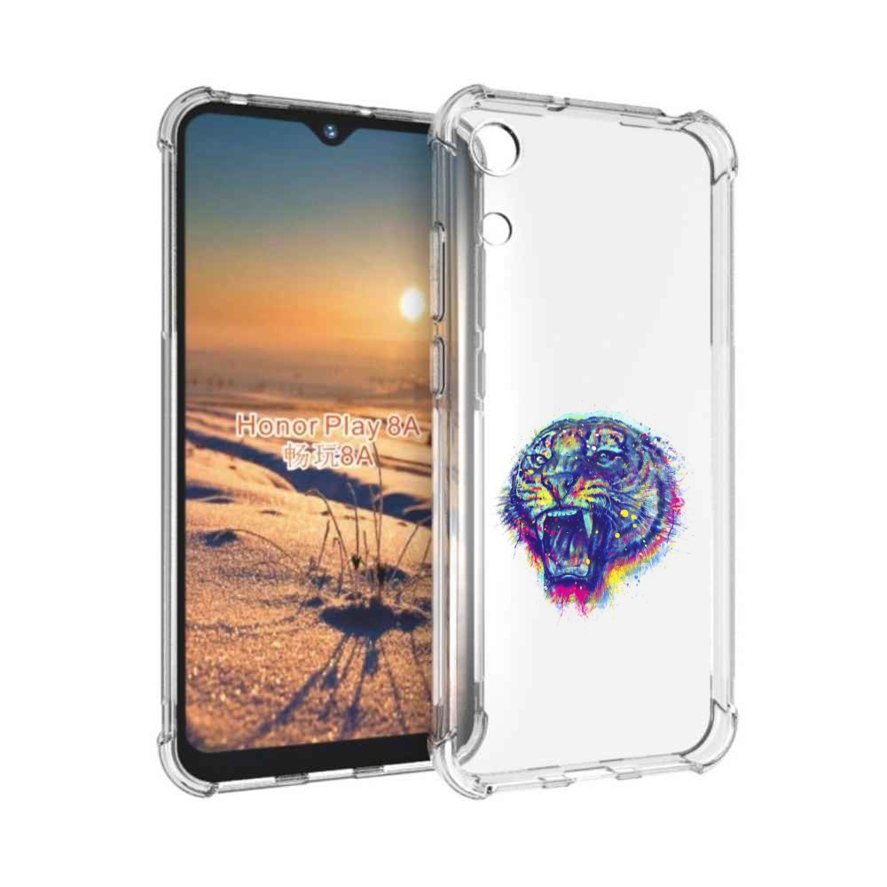 

Чехол бампер MyPads Тигр 2 для Honor 8A, Прозрачный, Tocco