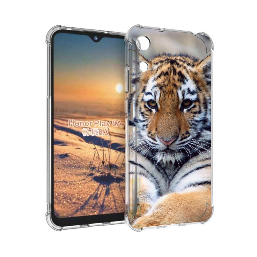 

Чехол бампер MyPads Тигренок для Honor 8A, Прозрачный, Tocco