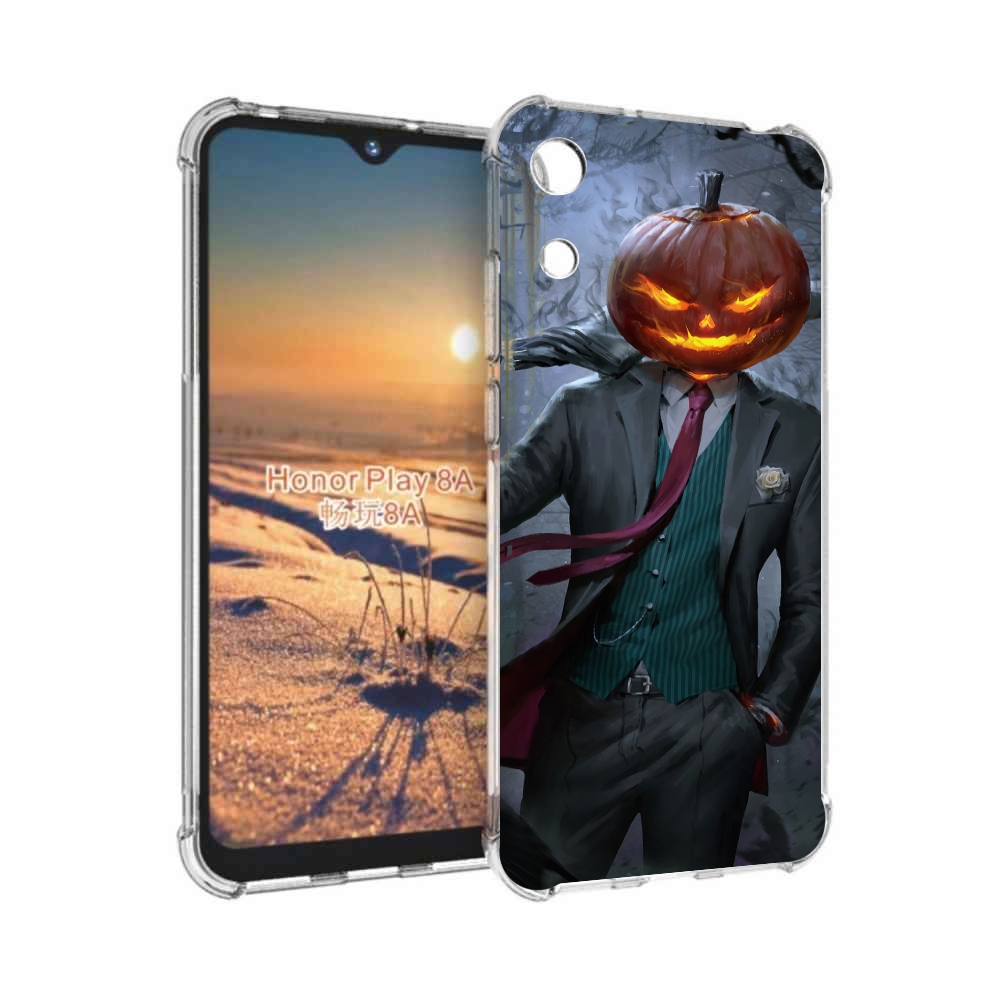 

Чехол бампер MyPads Тыква-убийца для Honor 8A, Прозрачный, Tocco