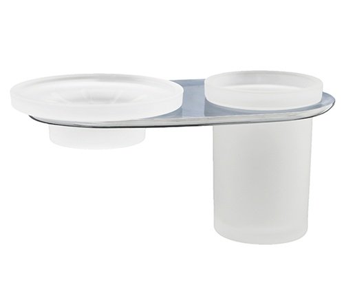 

Держатель стакана и мыльницы WasserKRAFT Kammel K-8326, Белый;хром