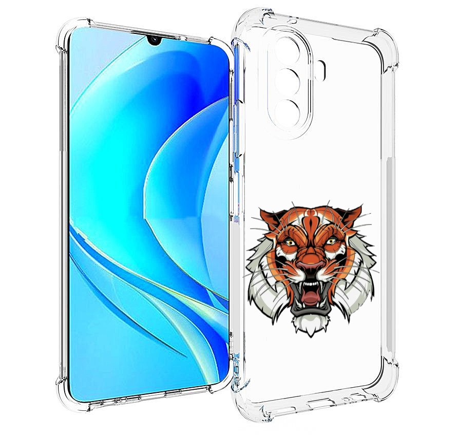 

Чехол MyPads оранжевый седой тигр для Huawei Nova Y70 / Nova Y70 Plus (MGA-LX9N), Прозрачный, Tocco