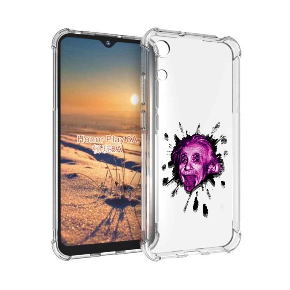 

Чехол бампер MyPads Эйнштейн для Honor 8A., Прозрачный, Tocco