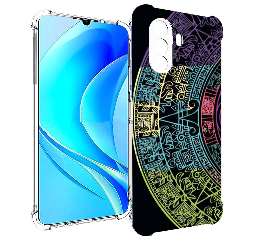 

Чехол MyPads орнамент полукруга для Huawei Nova Y70 / Nova Y70 Plus (MGA-LX9N), Прозрачный, Tocco