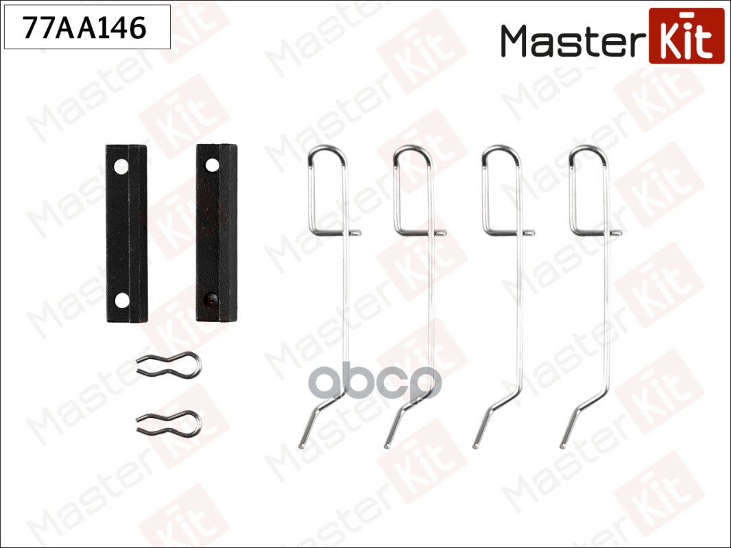 

Установочный комплект тормозных колодок MASTERKIT 77aa146