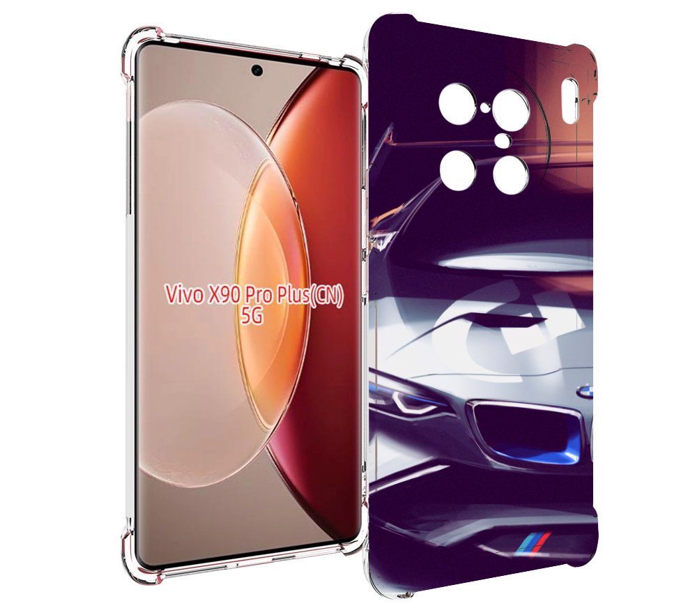 

Чехол MyPads Бэмвэ мужской для Vivo X90 Pro Plus, Прозрачный, Tocco