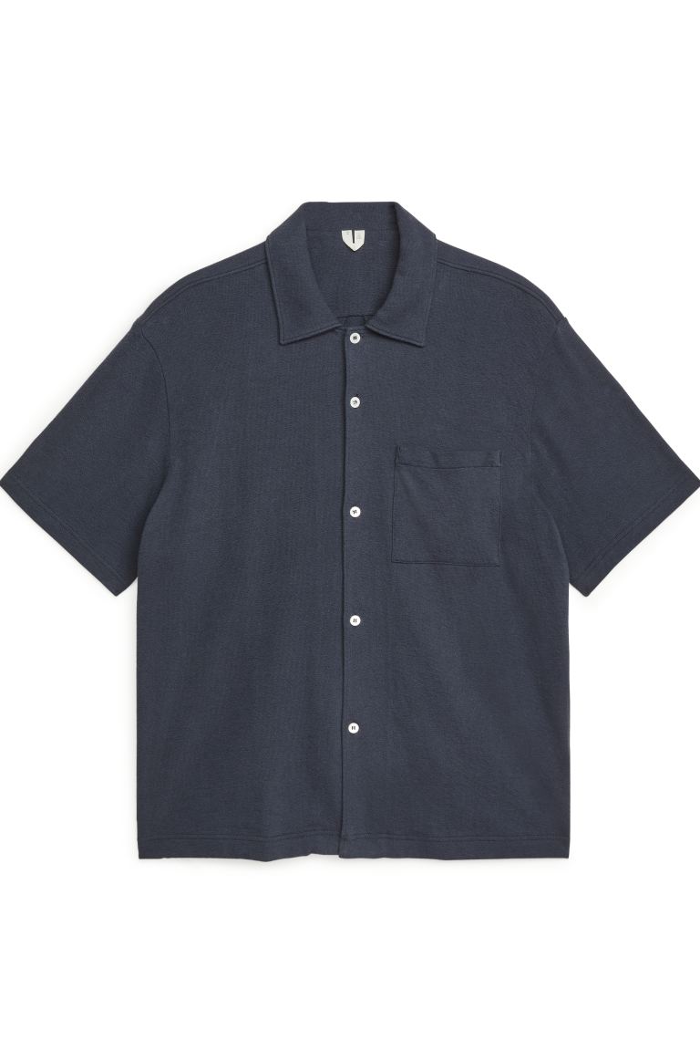 Рубашка мужская ARKET 0989229003 синяя S (доставка из-за рубежа)