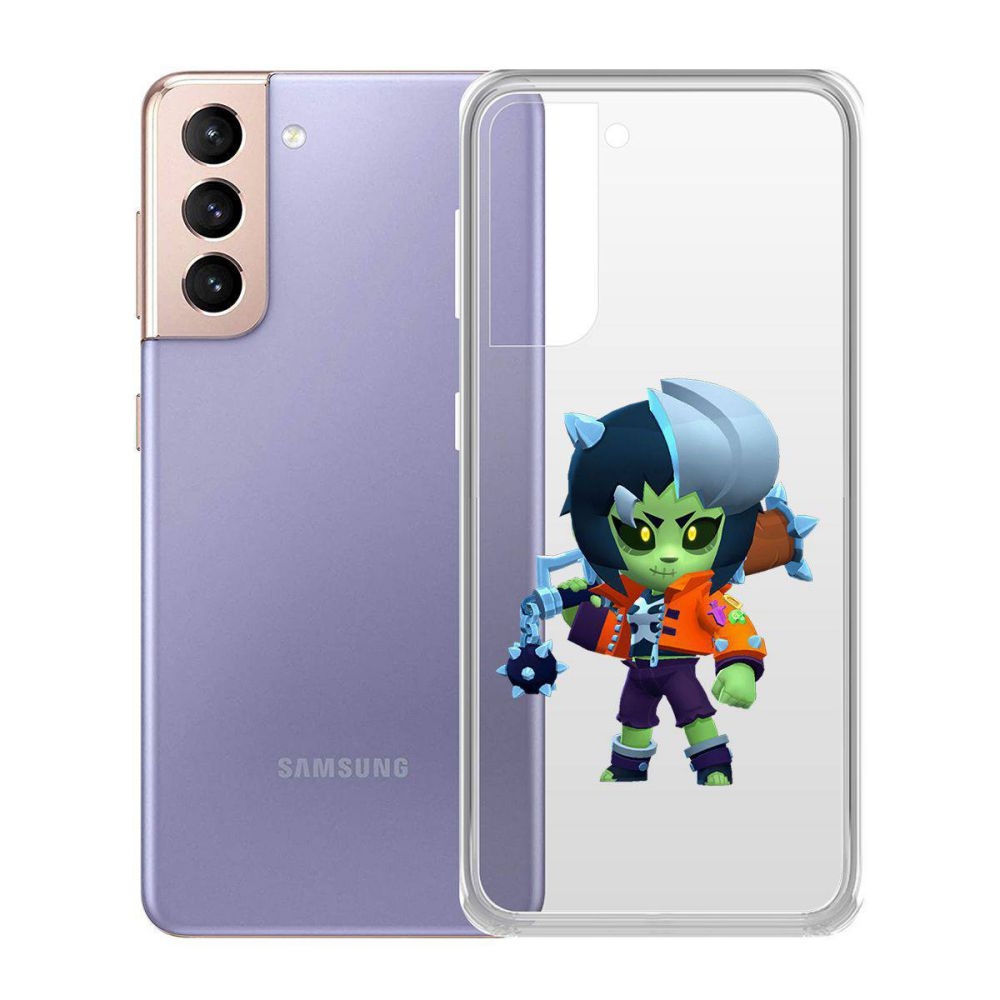 

Чехол-накладка Brawl Stars-ЗомБиби для Samsung Galaxy S21 (G991), Прозрачный