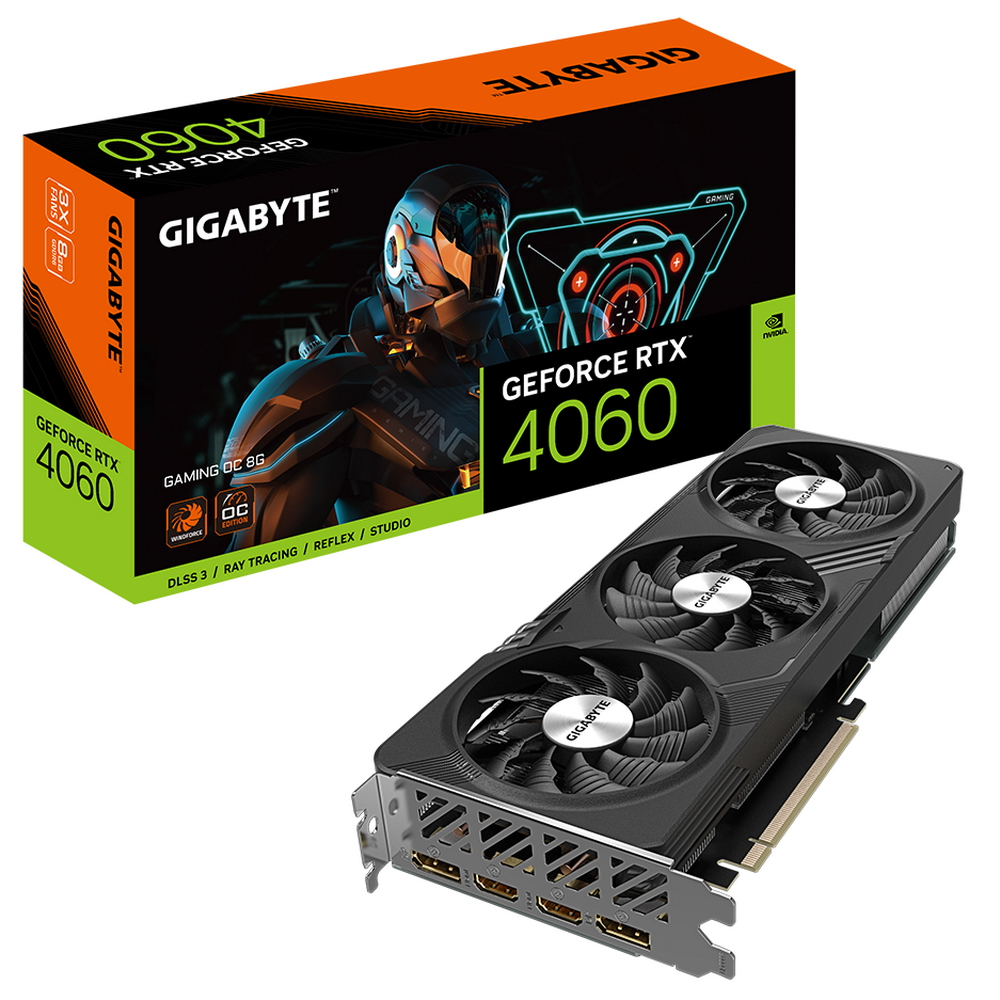 Видеокарта GIGABYTE NVIDIA RTX 4060 GAMING OC (GV-N4060GAMING OC-8GD)