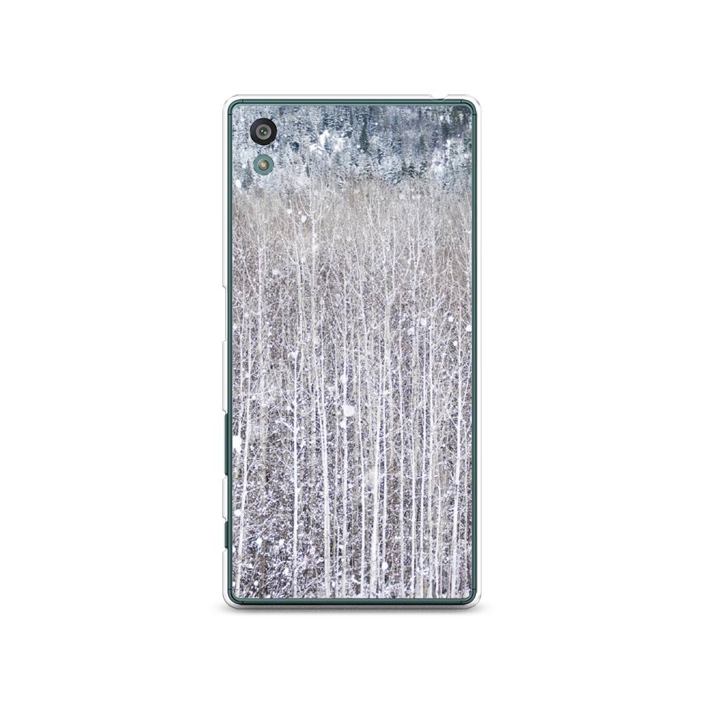 

Чехол на Sony Xperia Z5 (Z5 Dual) "Снежный лес", Бежевый;серый;белый, 52150-5