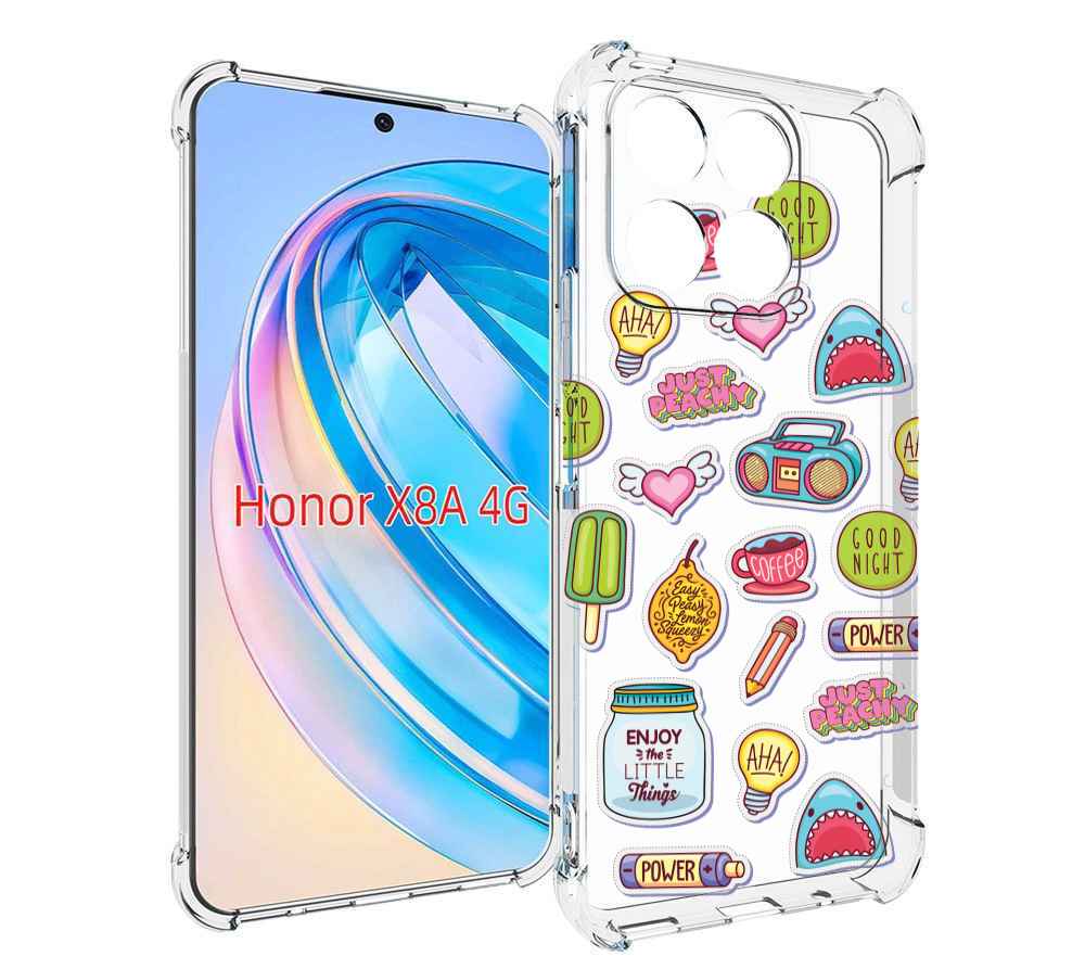

Чехол MyPads стикер-пак для Honor X8a, Tocco