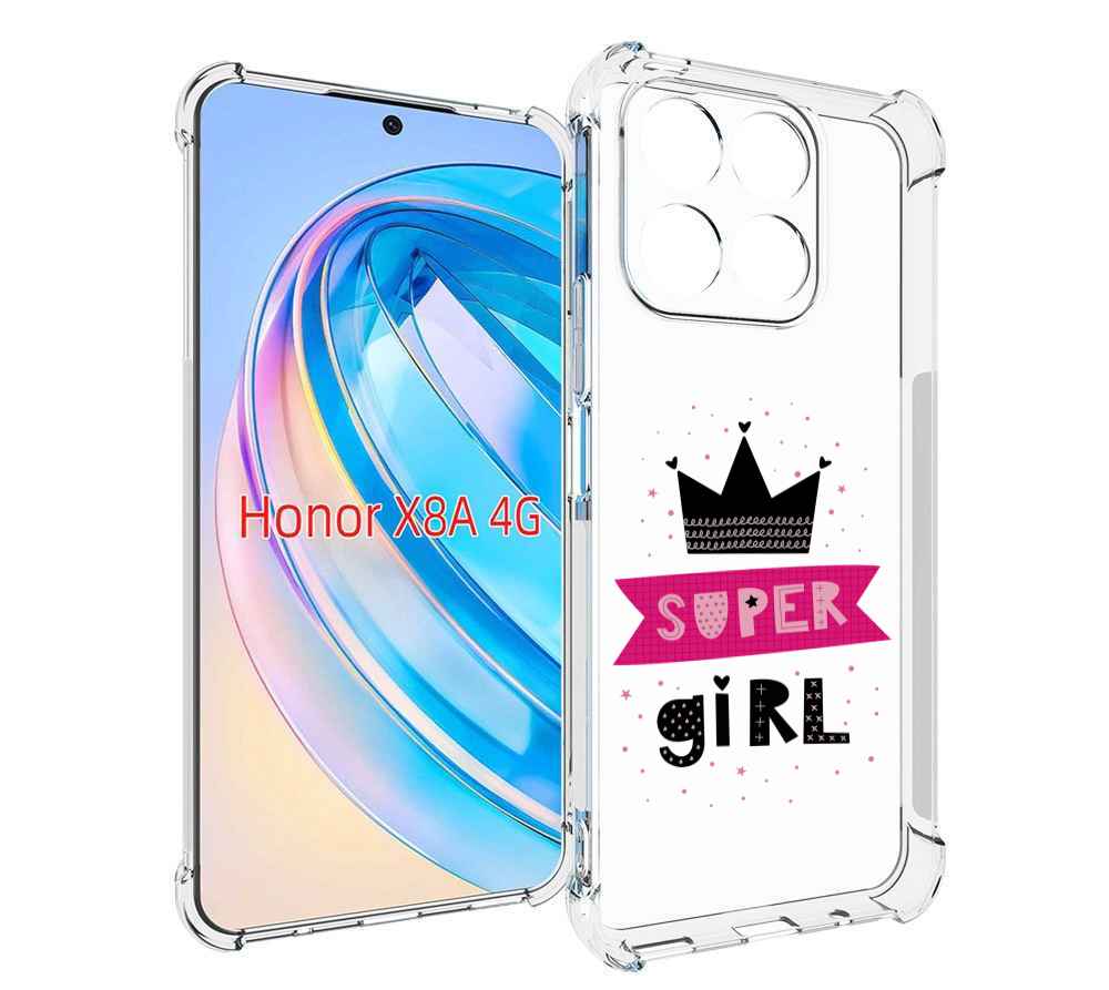 

Чехол MyPads супер-девчонка женский для Honor X8a, Tocco