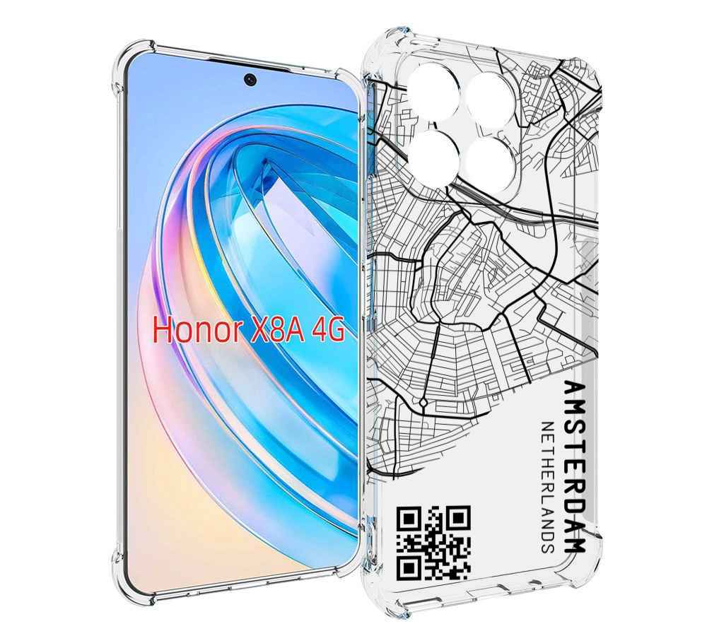 

Чехол MyPads схема-амстердам для Honor X8a, Tocco