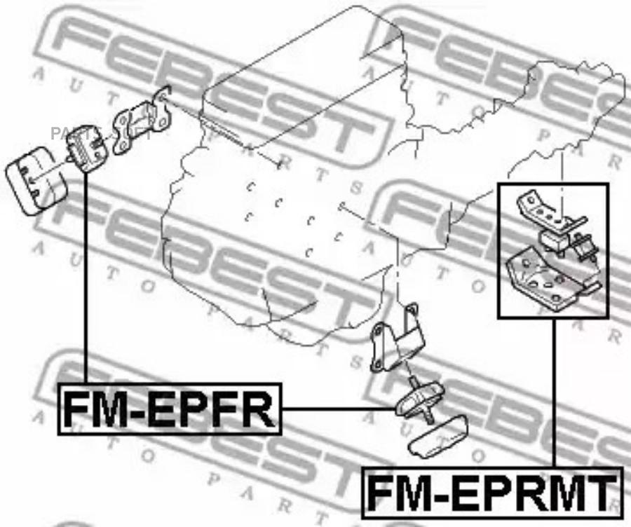 

Опора двигателя задняя mazda bt-50 mt 06-12 fm-eprmt