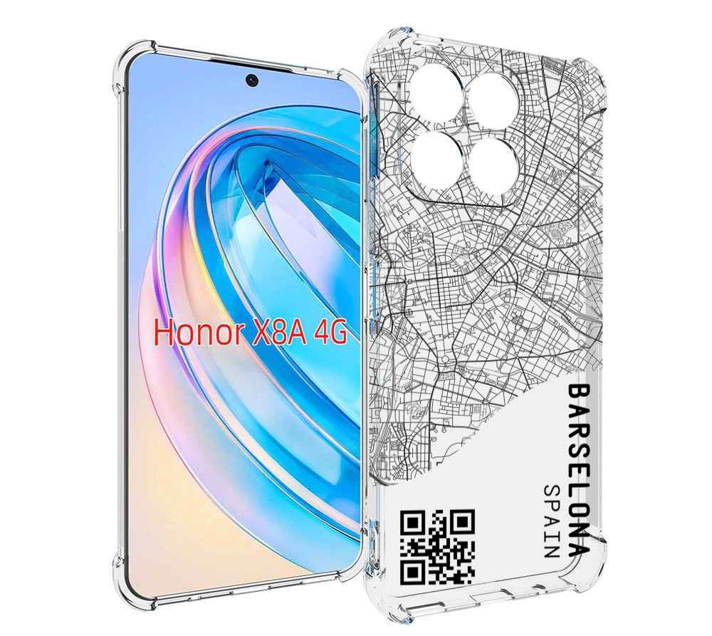 

Чехол MyPads схема-барселона для Honor X8a, Tocco