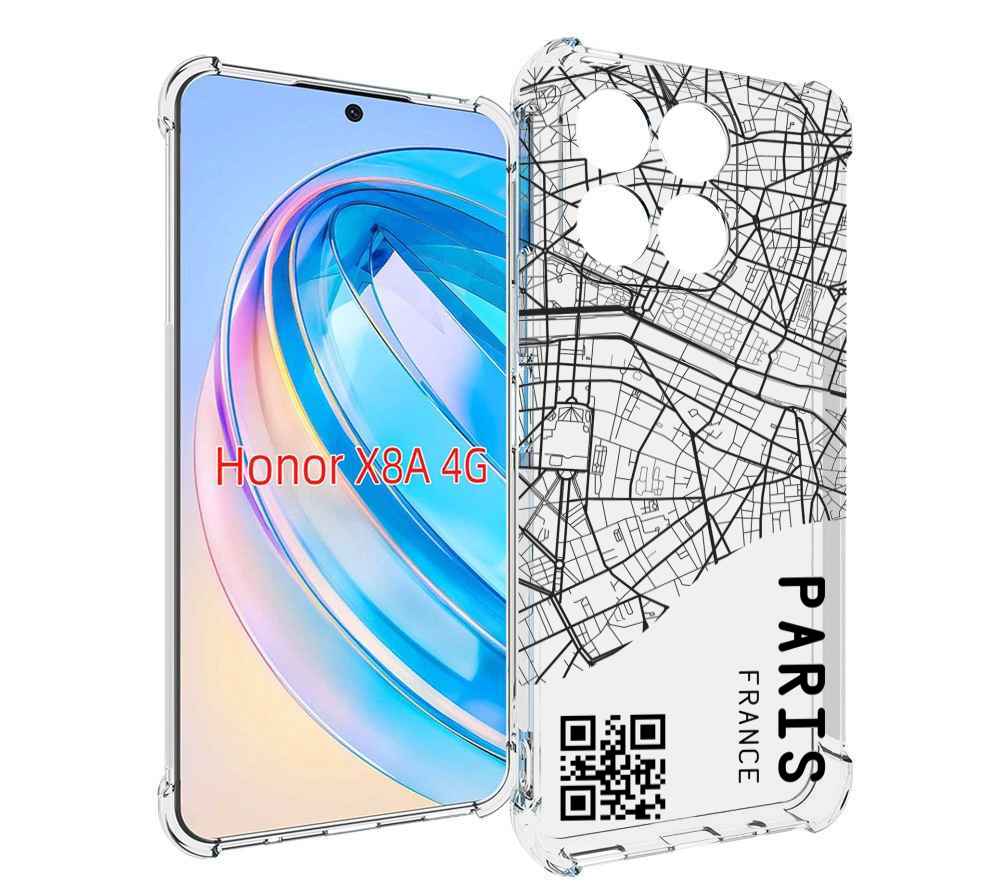 

Чехол MyPads схема-париж для Honor X8a, Tocco