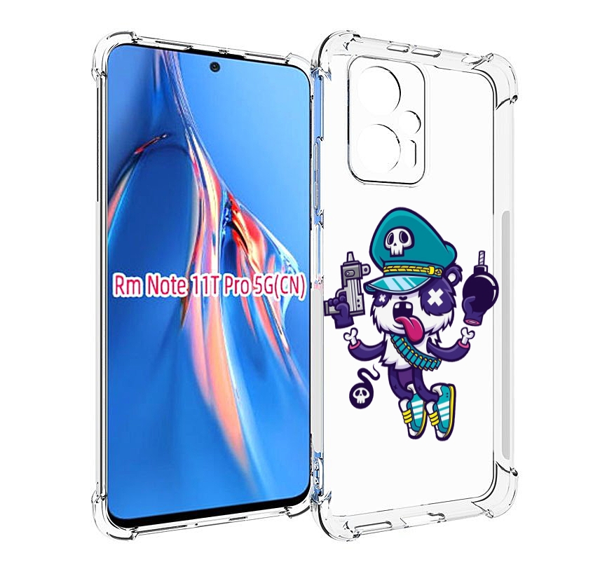 

Чехол MyPads персонаж с пистолетом и бомбочкой для Xiaomi Redmi Note 11T Pro / 11T Pro ..., Прозрачный, Tocco