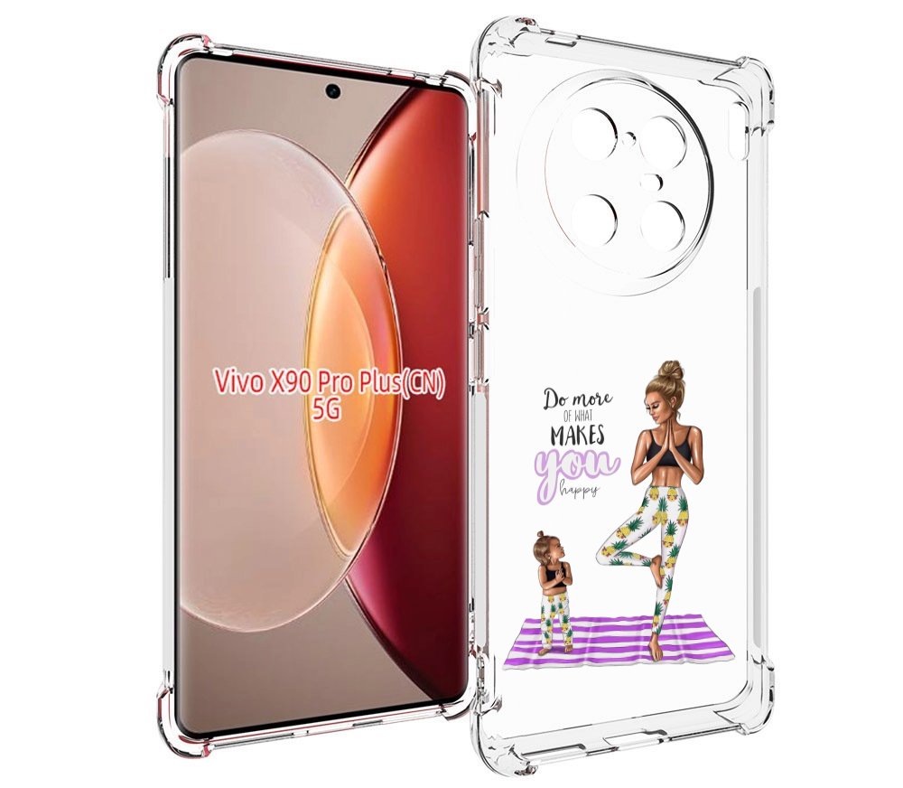 

Чехол MyPads Девочки-в-ананасах для Vivo X90 Pro Plus, Прозрачный, Tocco