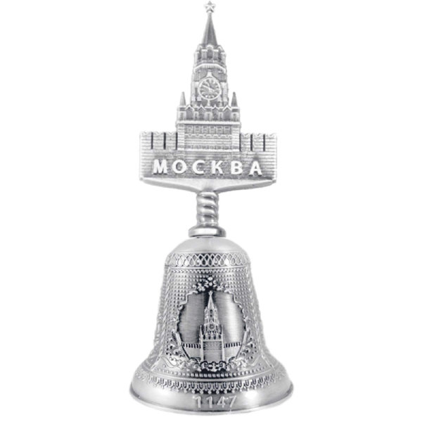 

Колокольчик «Спасская башня» (11,5 см), Серебристый