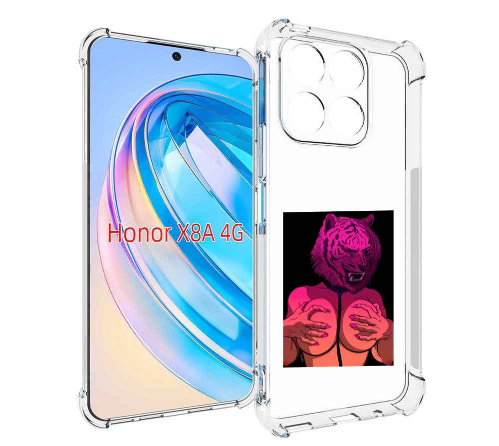 

Чехол MyPads тигр с секретом женский для Honor X8a, Tocco