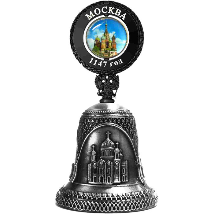 

Колокольчик «Виды Москвы» (9,5 см), Серебристый