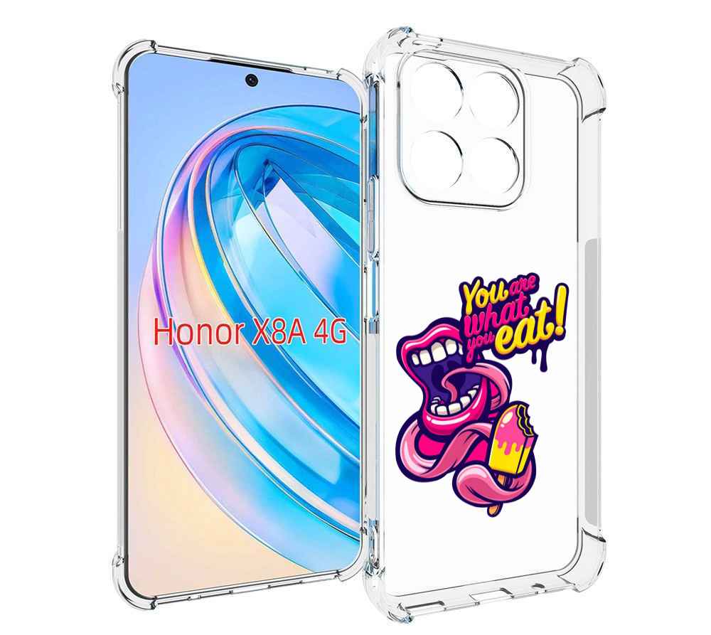 

Чехол MyPads ты-то-что-ты-ешь для Honor X8a, Tocco
