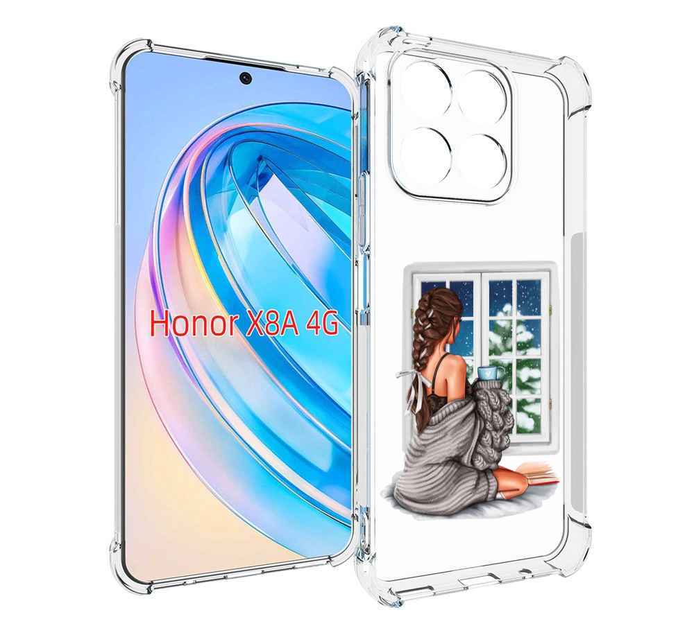 

Чехол MyPads уютное-зимнее-окно женский для Honor X8a, Tocco