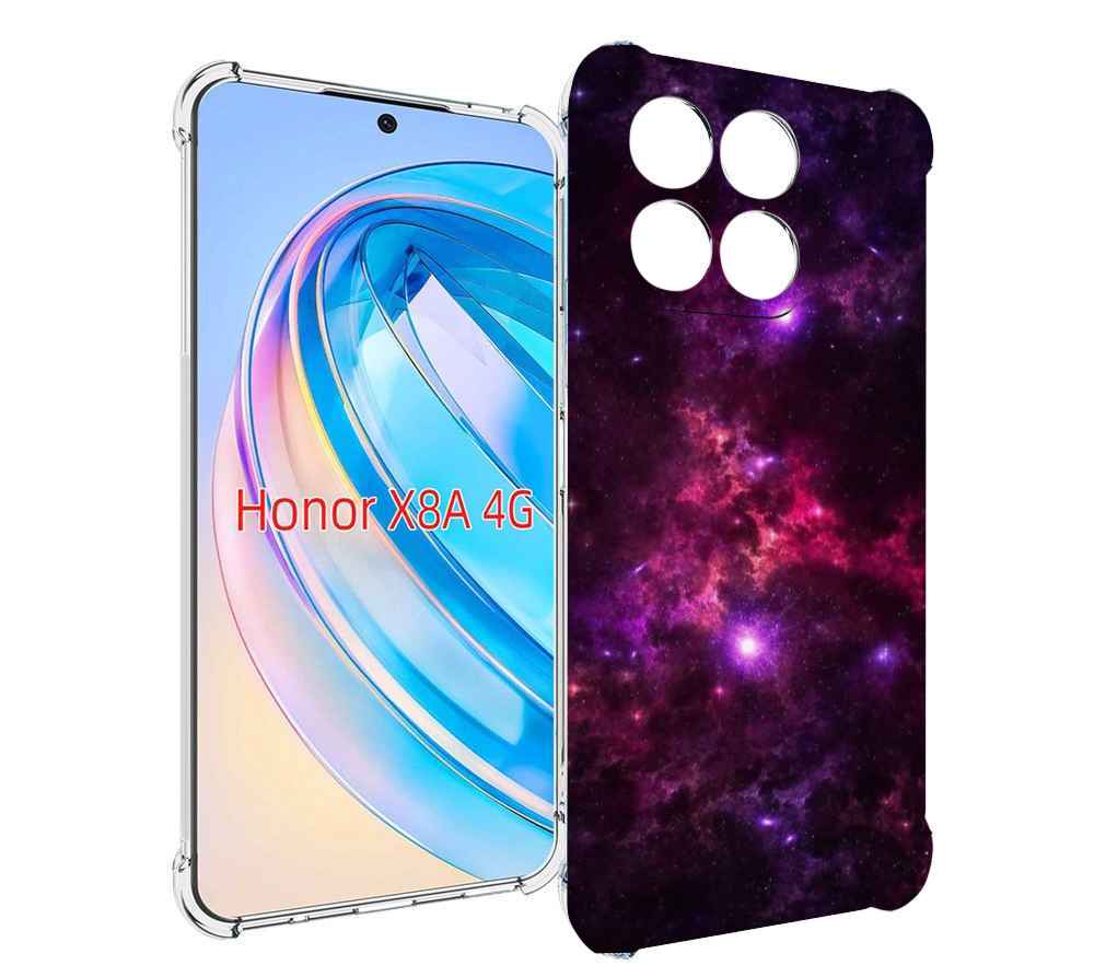 

Чехол MyPads фиолетовый-космос-с-облаками для Honor X8a, Tocco