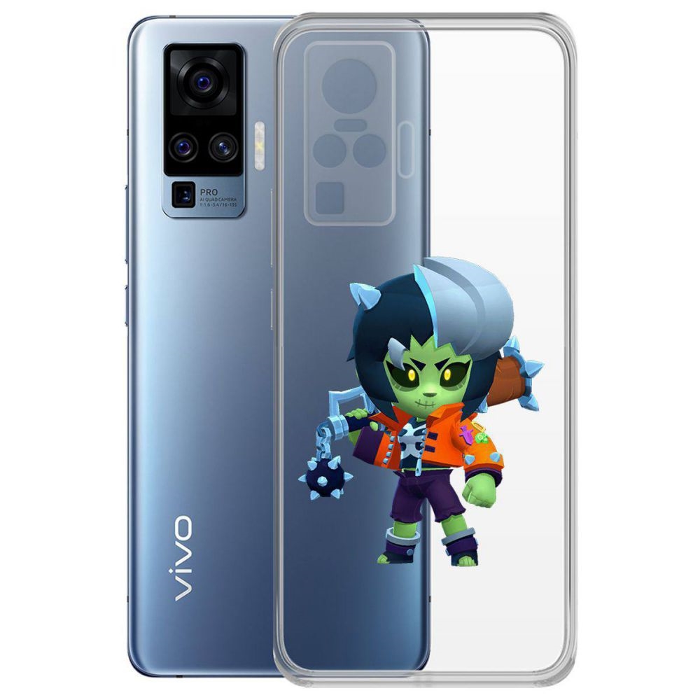 

Чехол-накладка Brawl Stars-ЗомБиби для Vivo X50 Pro, Прозрачный