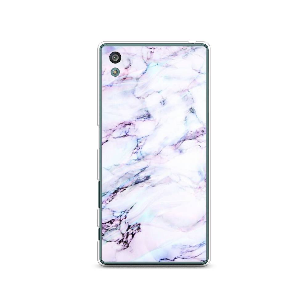 

Чехол на Sony Xperia Z5 (Z5 Dual) "Радужный мрамор", Серый;фиолетовый, 52150-3