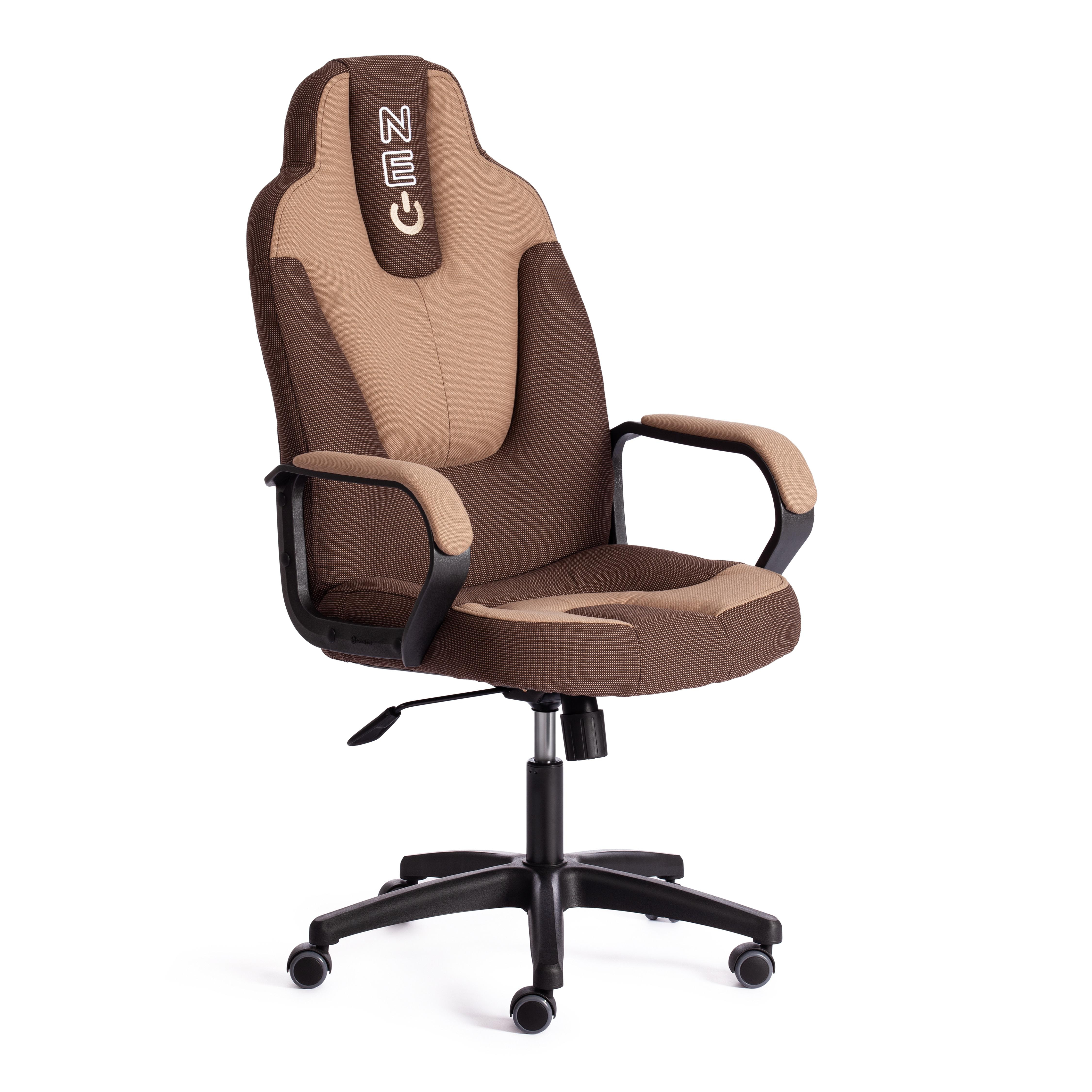 Кресло игровое компьютерное геймерское для пк Tetchair NEO коричневый бежевый ткань
