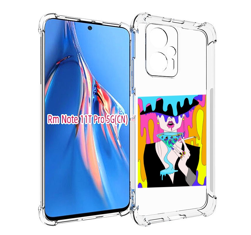 

Чехол MyPads плавленая девушка акварель женский для Xiaomi Redmi Note 11T Pro / 11T Pro..., Прозрачный, Tocco