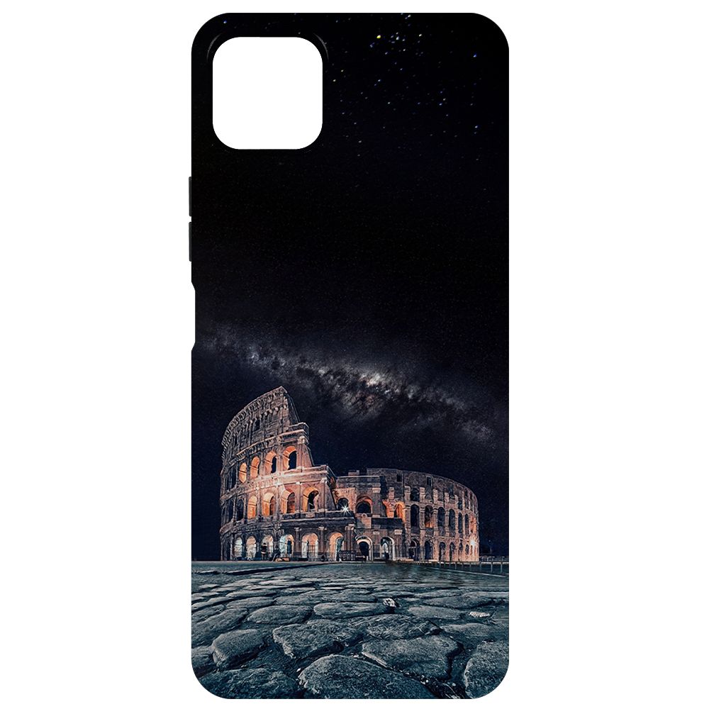 

Чехол-накладка Krutoff Soft Case Италия, Колизей для Wiko T3 черный