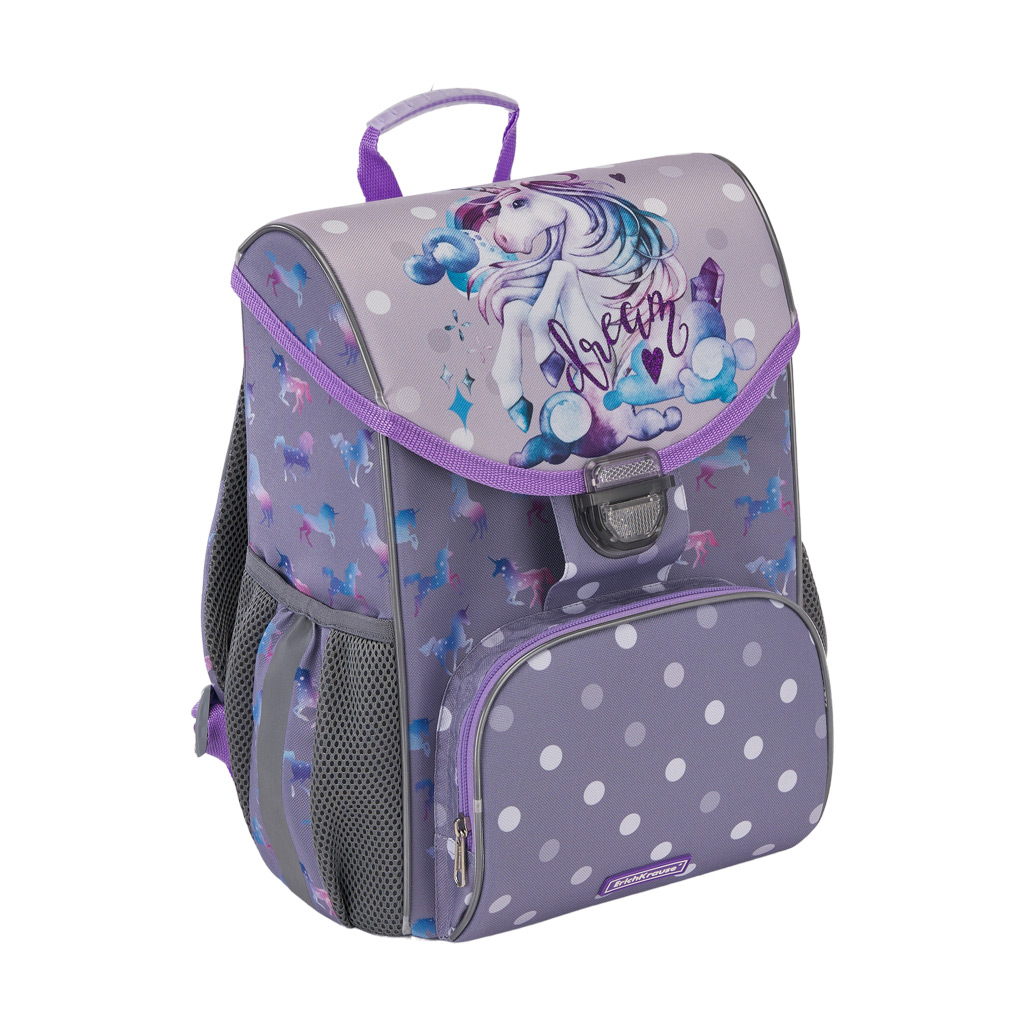 

Ученический ранец ErichKrause ErgoLine 15L Dream Unicorn, Серый