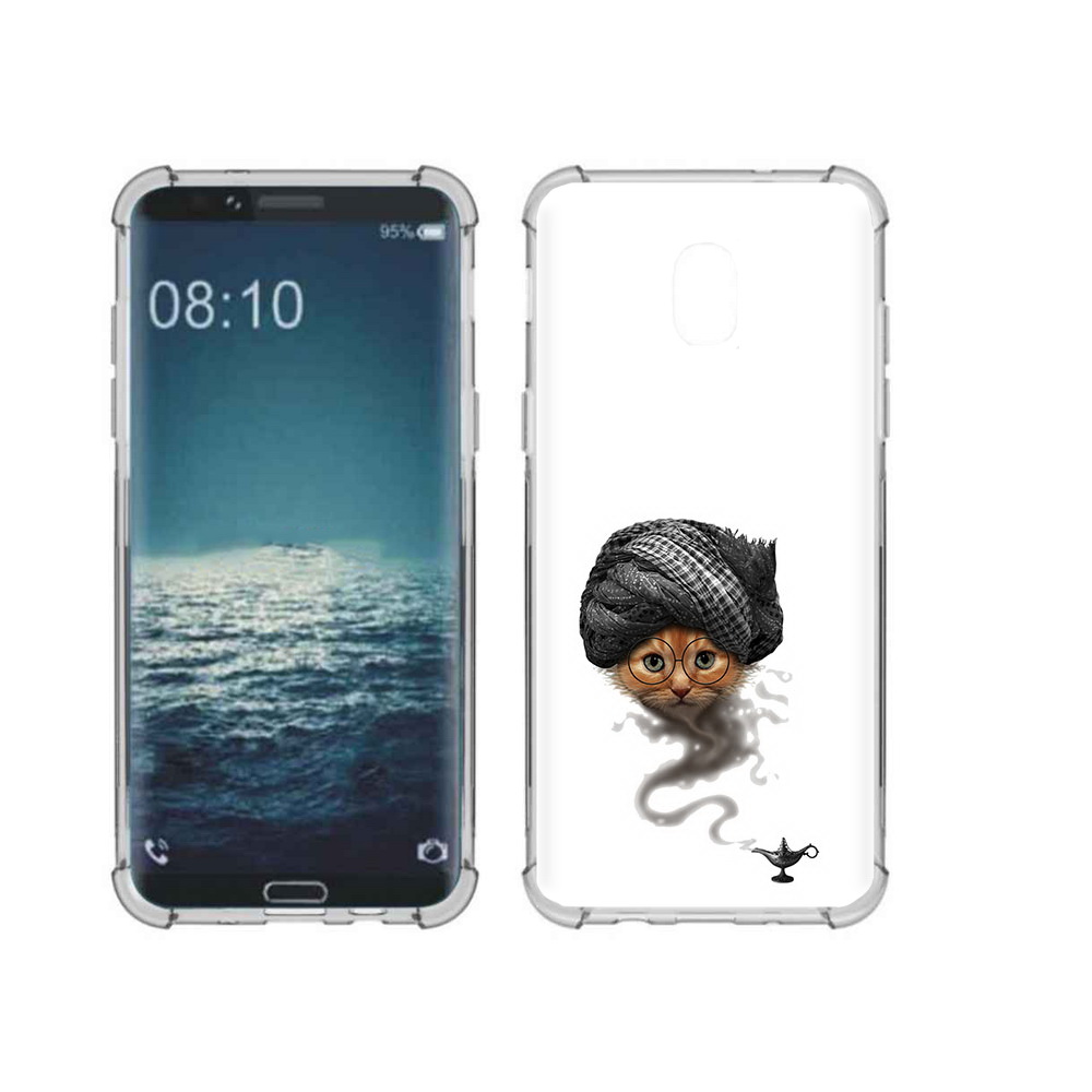 

Чехол MyPads Tocco для Samsung Galaxy J3 кот джин (PT226926.574.398), Прозрачный, Tocco