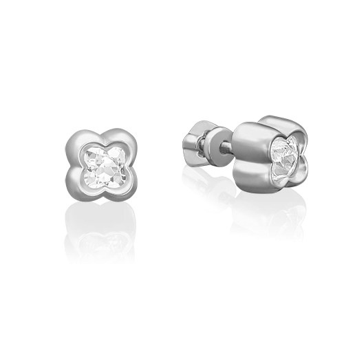 

Серьги пусеты из золота PLATINA jewelry 02-3728, фианит, 02-3728